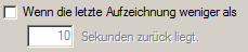 2. Schnell aufeinanderfolgende Aufzeichnungen verhindern