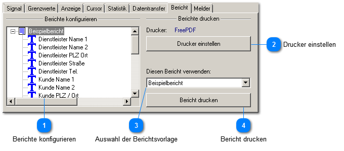 Bericht drucken