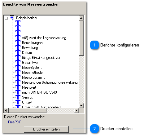 Berichtsvorlagen