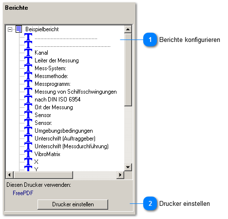 Berichtsvorlagen