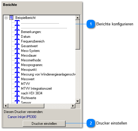 Berichtsvorlagen