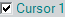 1. Cursor ein-/ausschalten