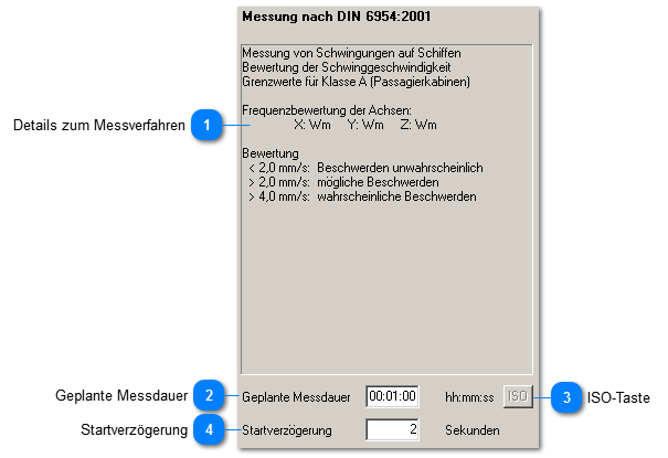 Einstellungen für Messverfahren