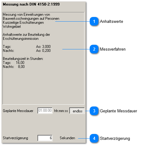 Einstellungen für Messverfahren