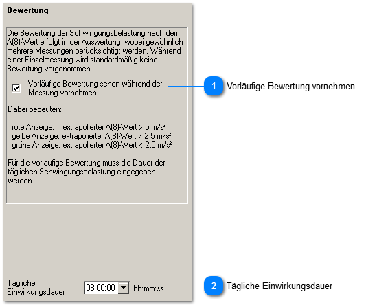 Einstellungen zur Bewertung