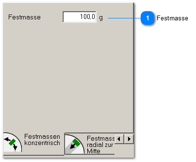 Festmassen konzentrisch bewegen