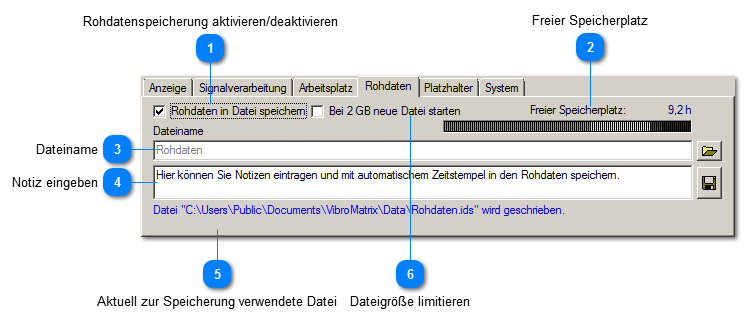 Rohdaten aufzeichnen