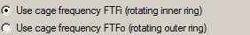 5. Select type of cage frequency