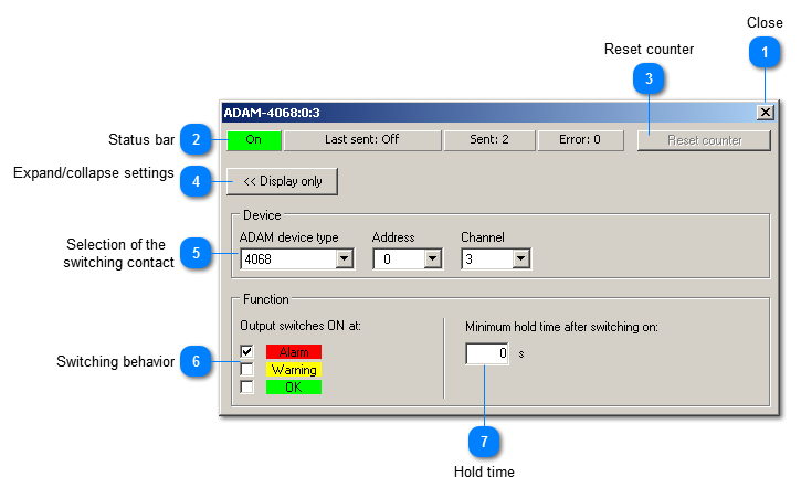 Configuration of a digital output