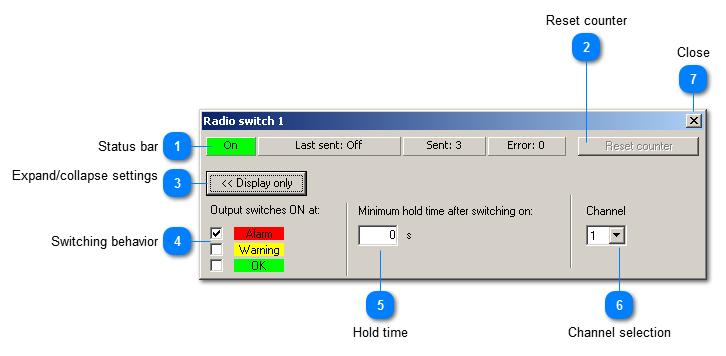 Configuration of a radio switch