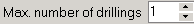 1. Maximum number of drillings