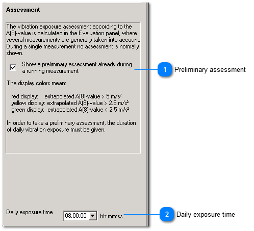 Evaluation settings