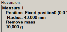 6. Mass change of previous run in detail