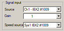 1. Signal input