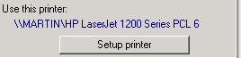 2. Printer setup