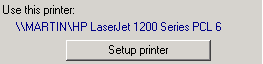 2. Printer setup