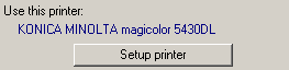 2. Printer setup