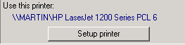 2. Printer setup