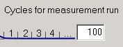 3. Cycles for measurement run