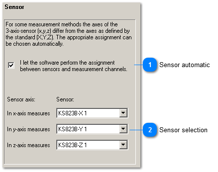 Sensor settings