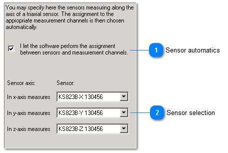 Sensor settings