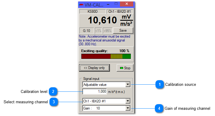 Setup panel