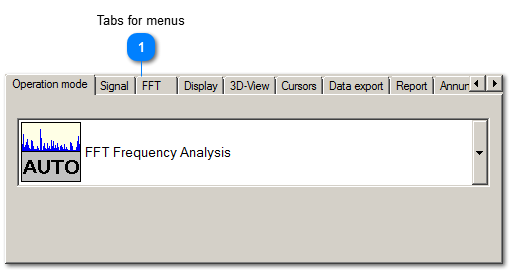 Setup panel