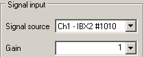 2. Signal input