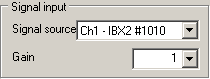 2. Signal input