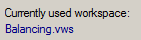 5. Currently used workspace